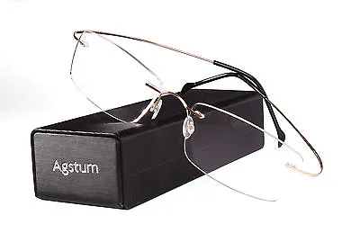 Pure Titanium Rimless Frame Prescription Hingeless Optical Eyeglasses Rx • $28.99