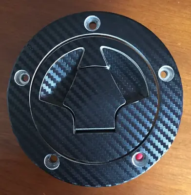 Kawasaki ZXR1200S Carbon Look Fuel Cap Cover Pad Sticker Fits Multiple Models • £9