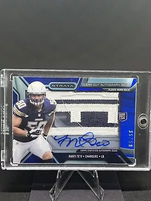 Manti Te'o 2013 Topps Strata Clear Cut Rpa Rookie Blue Rc Auto /50 #ccar-mt • $13