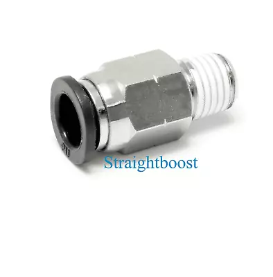 $26.75 • Buy Push To Connect Straight Fitting 1/4  OD X 1/16 NPT Male Boost Vacuum Aeromotive