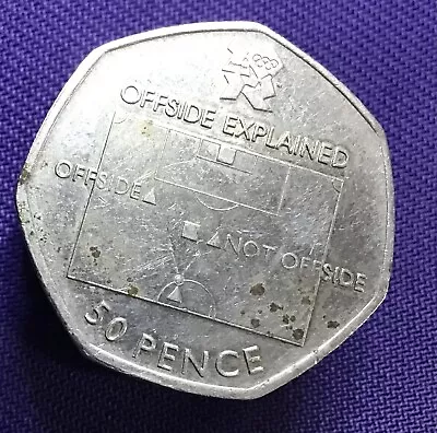 2011 Fifty Pence 50p Coin OFFSIDE RULE #T4777 • £0.99