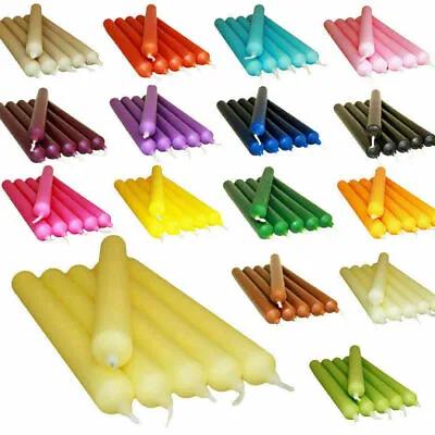 Dinner Bistro Candles Long Run Line For Cheap Price Many Colours Pack Of 2 5 10 • £8.99