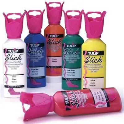 £3.49 • Buy TULIP Fabric Paints SLICK, PUFFY, METALLICS, GLOW, GLITTER, MATTE 1.25oz Bottles