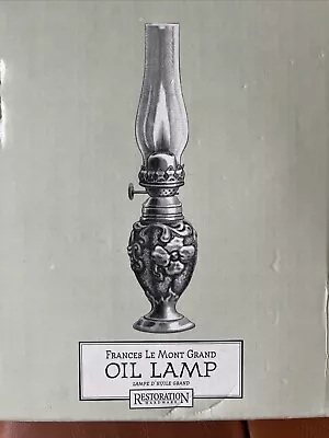 RESTORATION HARDWARE: Frances Le Mont Miniature 5  Bronze Oil Lamp  Silver NWT • $25