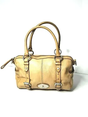 $156.53 • Buy Fossil Maddox Satchel Doctor Bag Purse Handbag Leather Brown Tan ZB5033 
