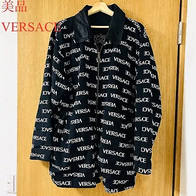 VERSACE Logo Medusa Nylon Blouson Jacket Good Condition From Japan • $210