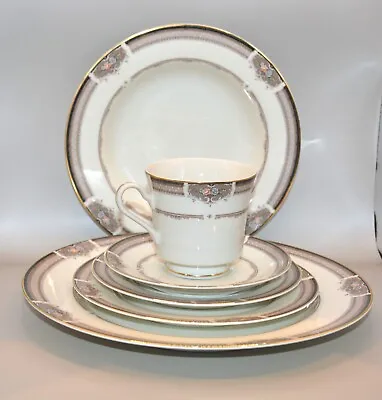 Vintage Mikasa Grande Ivory Love Song L2851 - 6 Piece Place Setting.  • $52