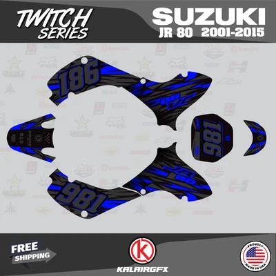 $144.77 • Buy Graphics Kit For SUZUKI JR80 (2001-2015) JR 80  TWITCH-blue