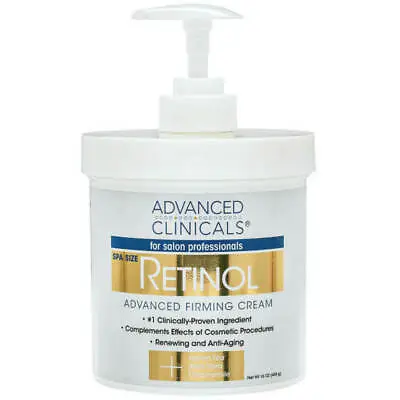 Advanced Clinicals Retinol Advanced Firming Cream 16oz.  • $16.99