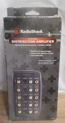 Radio Shack 4-WAY S-Video Distribution Amplifier For Audio Video 15-1172 • $29.99