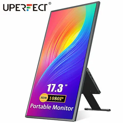 $79.99 • Buy 17.3  Portable Monitor 1080P 2*Type C Large Screen For Xbox Game Switch PS4 Used