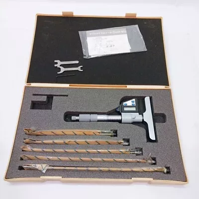 Mitutoyo Digital Depth Micrometer 329-511 DMC100-150DM With 6 Rods Digimatic • $280