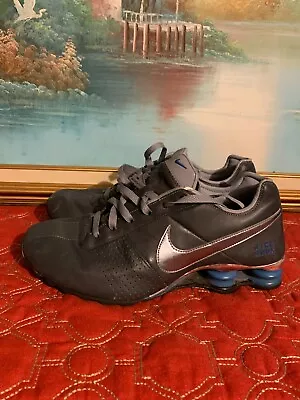 Nike Shox Gray And Silver Blue NZ Running Shoes 317547-003 Men's Size 8 • $38.98