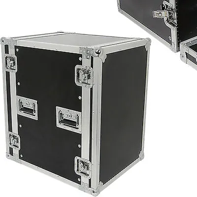 19  16U Equipment Patch Panel Flight Case Transit Storage Handle DJ PA Mixer Box • £469.99