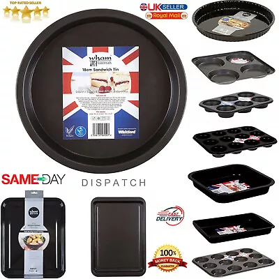 Wham Essentials Enamel Cooking Trays Kitchen Baking Roasting Sandwich Cake Tin • £6.55