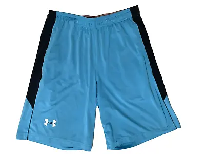 Under Armour Athletic Shorts Mens M 10 Ins 21 L Stretchy Loose 2 Pokt - Defect • $6.97