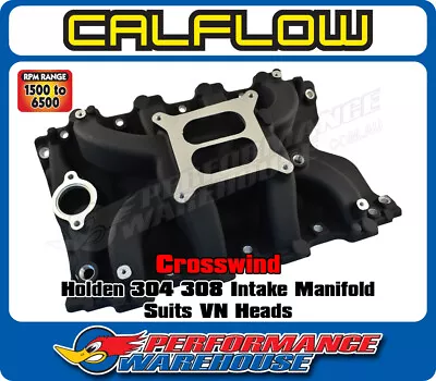 Crosswind Holden 304 308 (w/VN Heads) Dual-Plane Intake Manifold Street - Black • $575.37