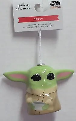 Hallmark Star Wars Mandalorian Grogu Baby Yoda Christmas Tree Ornament • $10.95