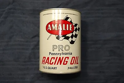 Vintage Nos Amalie Pro Pennsylvania Racing  Oil Sae 50 0ne Quart Can • $25