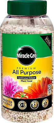 Miracle-Gro Premium Fast Acting All Purpose Continuous Release Plant Food 900g • £6.50