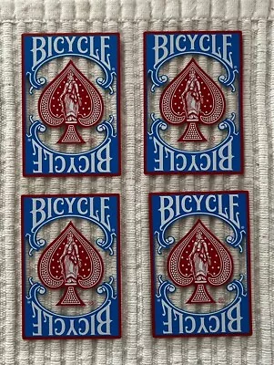 4 Vintage Playing Cards ~ Bicycle Transparent Plastic • $1.50