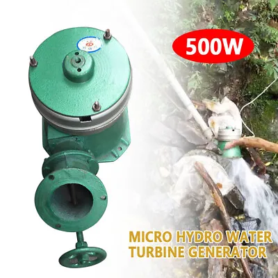$214.70 • Buy 500W 110V Water Wheel Turbine Micro Hydro Generator Hydroelectric Power Copper