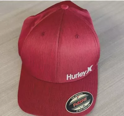 Hurley Corp Textures Men's Red Stretch Fit Hat Size L/XL FREE SHIPPING!!! • $17.99