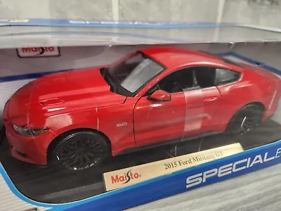 Maisto 1:18 Scale 2015 Ford Mustang GT Diecast Vehicle - Red • $22.49