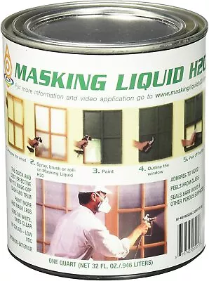 Associated Paint 80-400-4 Clear Masking Liquid H2O 1 Quart • $30.99