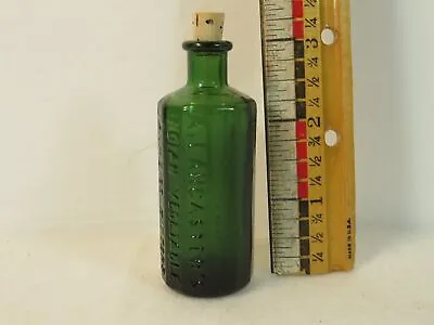 Wheaton Lancaster’s Indian Jaundice Bitters Dark Green Miniature Bottle 3 Inch • $14.95