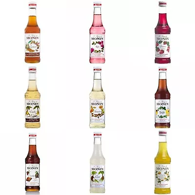 Monin Coffee & Cocktail 25cl/250ml Glass Syrup Flavours-Buy 2 Get 1 FREE  • £5.99