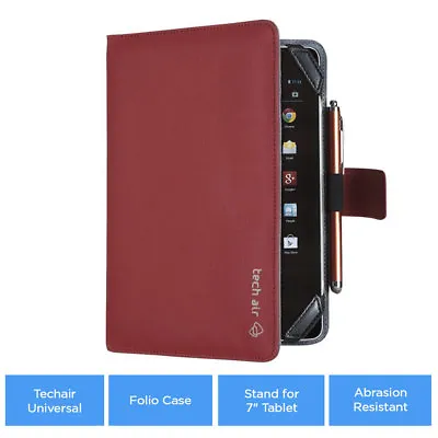 Techair Universal Tablet Folio Case Designed For 7  Tablet Comfortable Grip  • £4.99