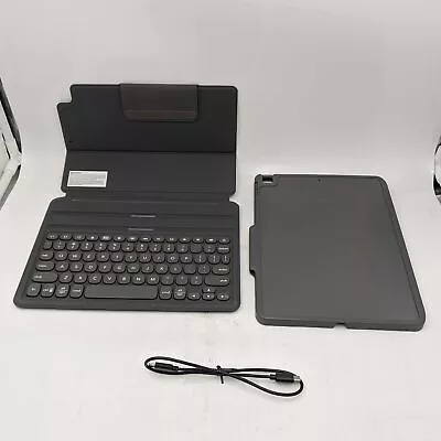 $33.99 • Buy ZAGG Pro Keys Keyboard Folio Case For Apple IPad 7th/8th/9th - Gray 103404702