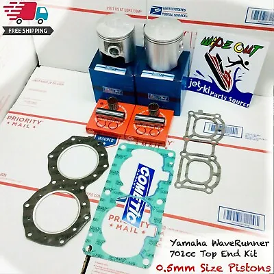 Yamaha 701cc / 700 Piston Top End Rebuild Kit - 0.5mm Oversize Super Jet 61x 62t • $199.97