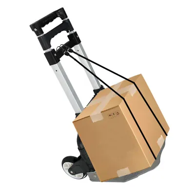 176lbs Folding Hand Truck Collapsible Trolley Cart Dolly Push Moving Warehouse • $35.58