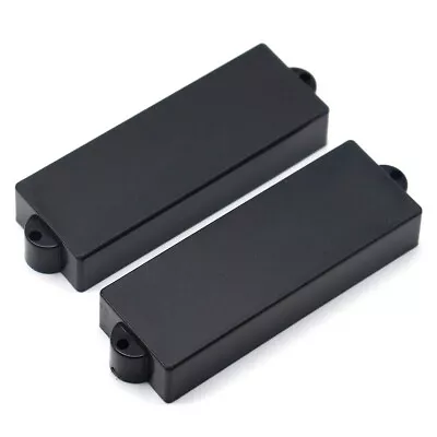 2 Pcs Plastic Bass Pickup CoverClosed Pickup Cover For 5 String P Bass Black • $9.99