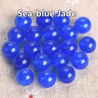 £3.04 • Buy Natural Stone Round 4mm 6mm 8mm 10mm 12mm Loose Gemstone Beads For DIY Bracelet