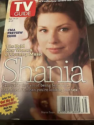 TV Guide September 19-25 1998 Shania  • $3.99