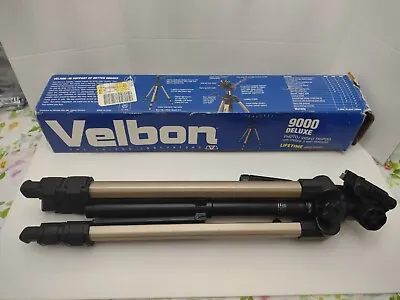 Velbon 9000 Deluxe Camera Video Tripod With 3 Way Pan Head And Quick Release • $31.99