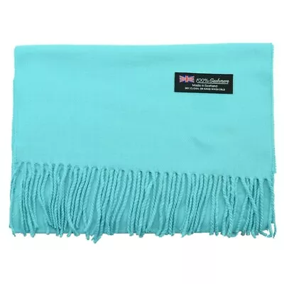 For Womens Mens Winter 100% Cashmere Solid Scarf Scotland Made Scarves Wool Wrap • $7.99