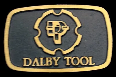 NI16140 *NOS* VINTAGE 1970s **DALBY TOOL COMPANY** SOLID BRASS OILFIELD BUCKLE • $23