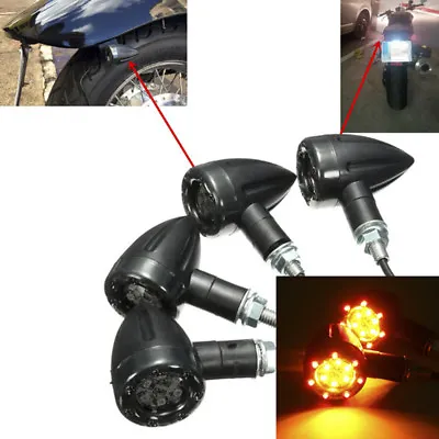 Motorcycle Bike LED Amber Turn Signal Blinker Light Indicator Bulb Universal_ff • $3.05