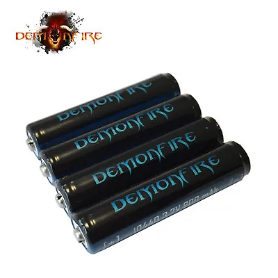 4 Pack Demonfire 10440 Protected Rechargeable Lithium Ion Batteries 3.7V 600mAh • $24.99