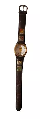 Vintage Disney Time Works Winnie The Pooh Watch Leather Band - Not Working • $15