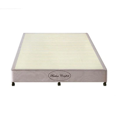 $459.99 • Buy Mattress Base Ensemble Queen Size Solid Wooden Slat In Beige With Removable Cove