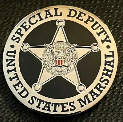 US Marshals Service -  Special Deputy  SILVER 1.75in Version Challenge Coin • $44.95