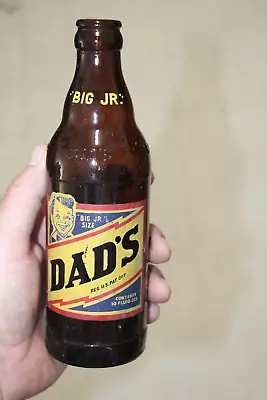 Savannah Ga Dad's Root Beer Soda Bottle 10 Oz Acl Rare Amber • $18.69