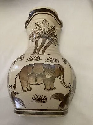 Formalities By Baum Bros Elephant Palm Tree Wall Pocket Brown 7.5”! • $22.50