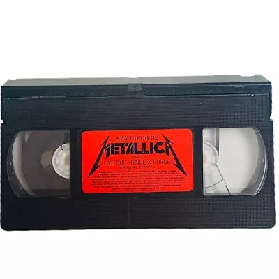 Metallica VHS Tape Vtg Live Binge Purge San Diego Concert 1993 Heavy Metal #2 • $11.96