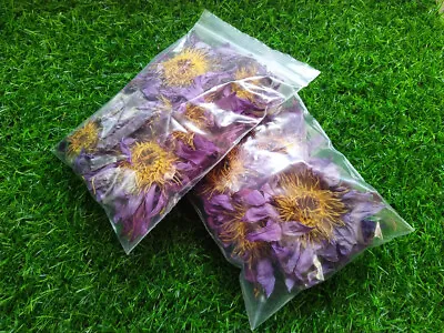 $0.01 • Buy 100% Natural  Nymphaea Caerulea Dried Blue Lotus Whole Flower Herbal Tea - 1 Oz